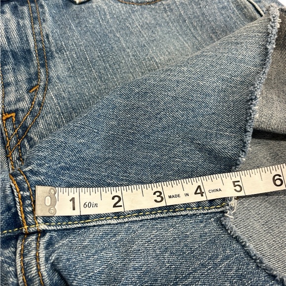 Levi’s 515 Vintage Custom Denim Shorts Punk Patchwork | Women’s 10 - Picture 9 of 13
